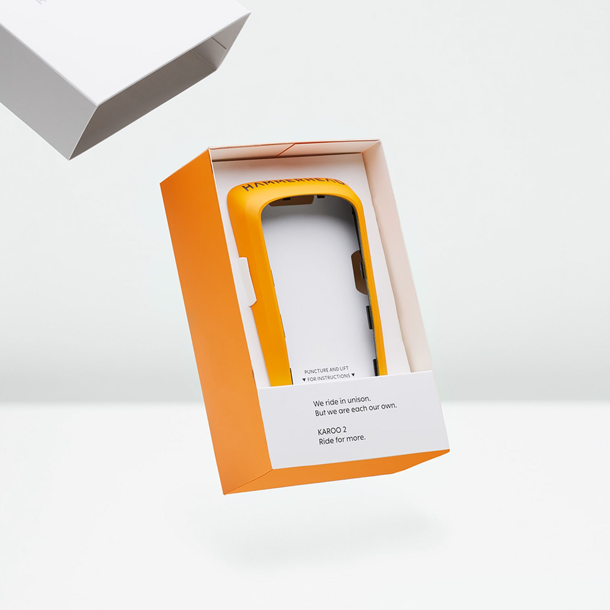 An orange Karoo 2 Custom Color Kit box, slightly open